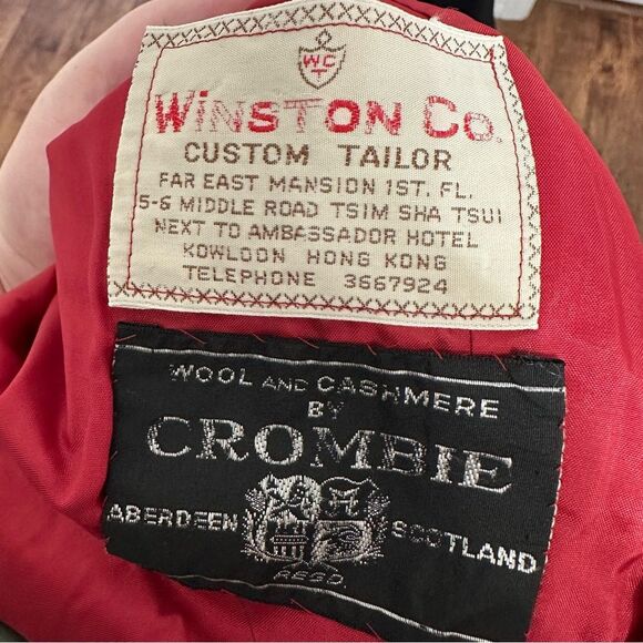 Crombie Cashmere & Wool Tailored Blazer 8 - Picture 6 of 8